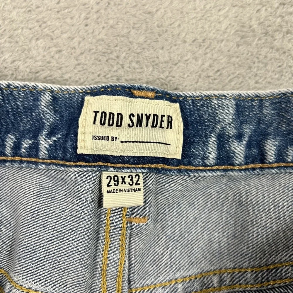 Todd Snyder Jeans Mens 29x32 Blue Wash Slim Fit Stretch 5 Pocket Pants